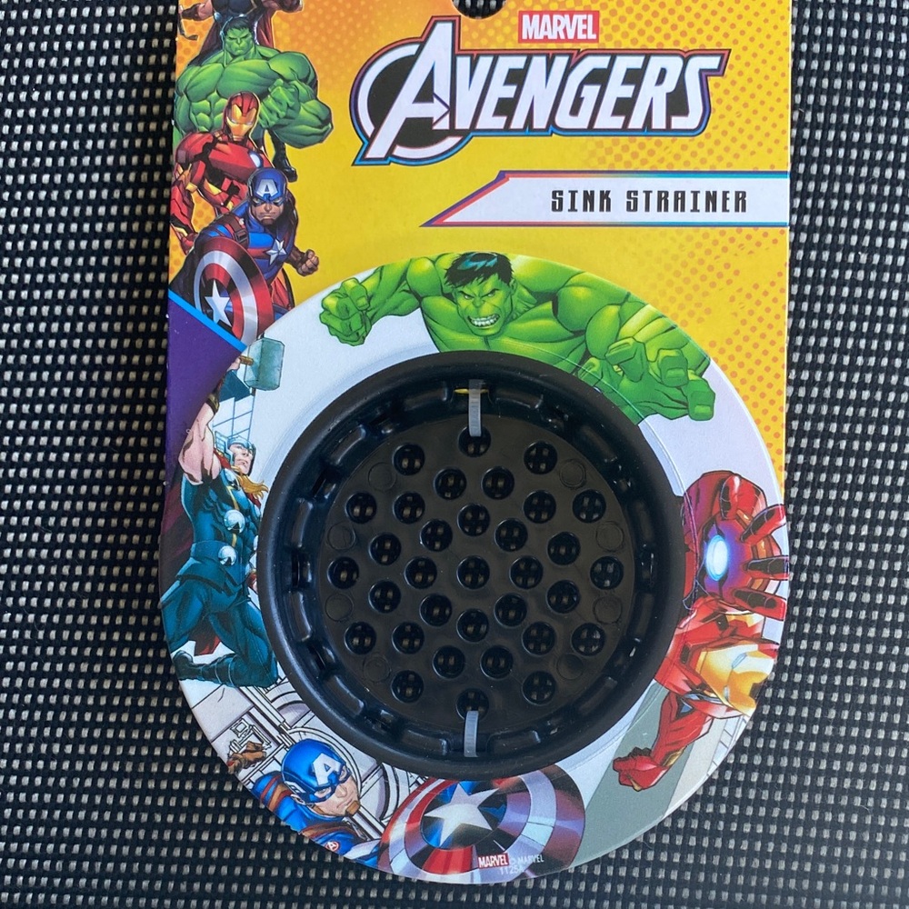 Marvel Avengers Kitchen Sink Strainer - Yellow, Black, Green, Red, Blue